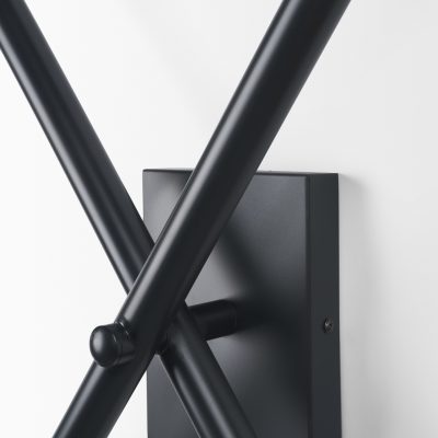 Alternative view of Xendi 4x25 Black Toned Metal Sputnik Wall Sconce