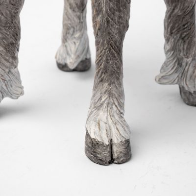 Alternative view of Pan Large Gray Ceramic Hoofed Table Candle Holder