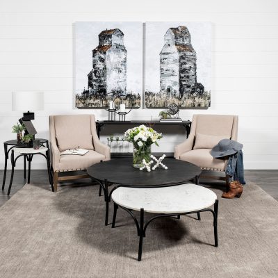 Alternative view of Saturn I Small Black Metal Table Candle Holder