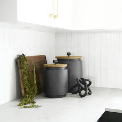 Alternative view of Wilhelm I (Small) 7L x 7W Black Metal Link Decor Object