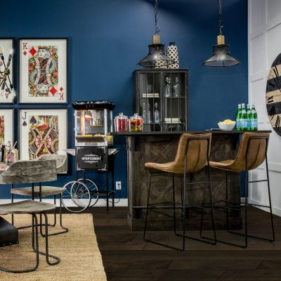 Alternative view of Cheers Dark Brown Solid Wood  Wine Bottle Storage Kitchen Island