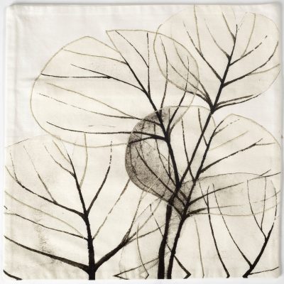 Alternative view of Edge of Twilight 18 x 18 Leaf Pattern Decorative Pillow Cover