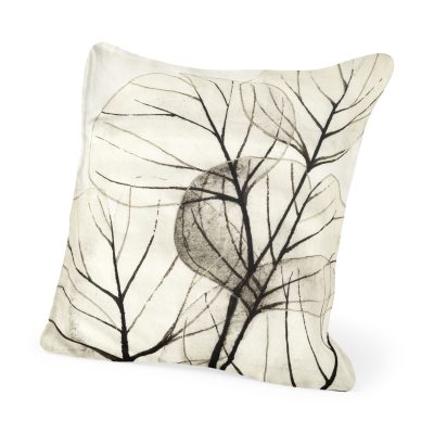 Edge of Twilight 18 x 18 Leaf Pattern Decorative Pillow Cover