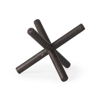 Astericks II (Medium) 8L x 7W Brown Metal Decor Object