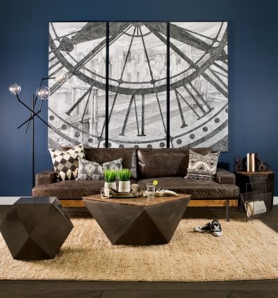 Alternative view of Colburne II 96" Brown Leather Three Seater Sofa