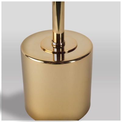 Alternative view of Mooney I (17.5"H) Metallic-Gold Metal Shade-less Table Lamp