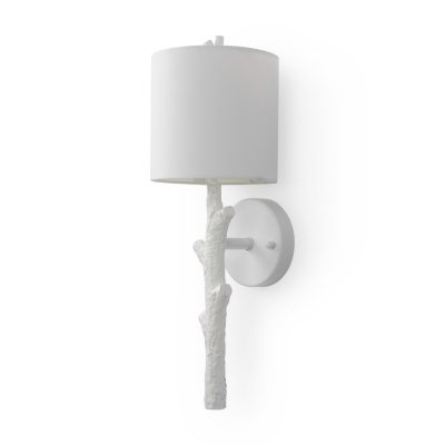 Sabinal II 7.5x18 White Resin Tree Branch Wall Sconce