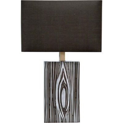 Maravilla III 11x17 Black/White Pattered Base Black Fabric Shade Wall Sconce