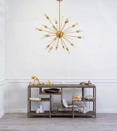 Alternative view of Edisonna II (38"D) Gold Sputnik Twenty Bulb Chandelier