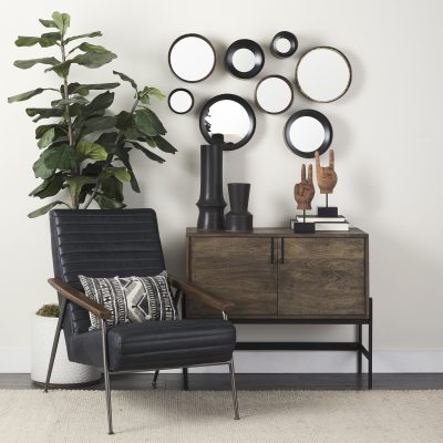 Alternative view of Pacem 4L x 4W Natural Wooden Carved Peace Sign Hand