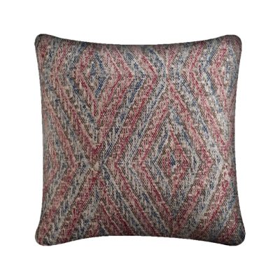 Nicand 18 x 18 Red/Blue Diamond Pattern Decorative Pillow Cover