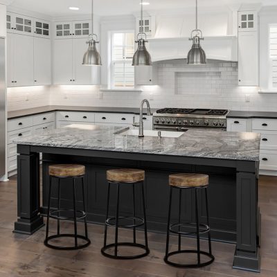 Alternative view of Flynn 26.25" Seat Height Brown Wood Seat Black Metal Frame Stool