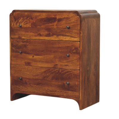 Alternative view of Newton Chestnut 3 Drawer Chest