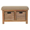 Rattan Basket Linen Bench 2 IN3723 1