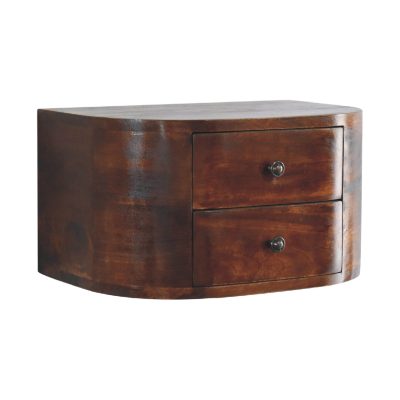 Alternative view of Lunar 2 Drawer Floating Nightstand