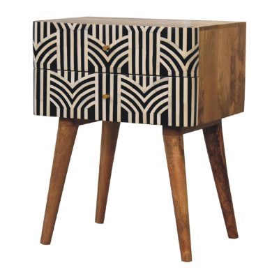 Alternative view of Edessa Bone Inlay Nightstand
