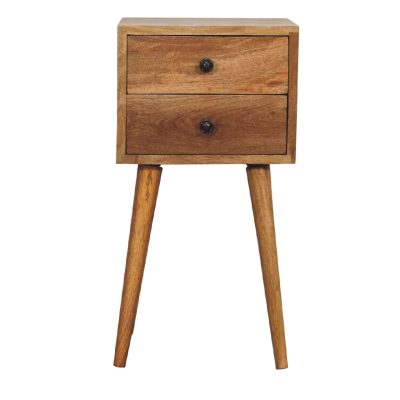 Alternative view of Mini 2 Drawer Oak-ish Nightstand