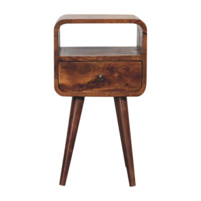 Alternative view of Mini Chestnut Curve Open Nightstand