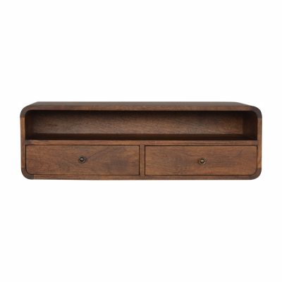 Alternative view of Floating Chestnut Open Console