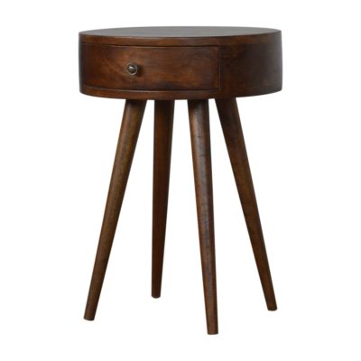 Alternative view of Nordic Chestnut Circular Nightstand