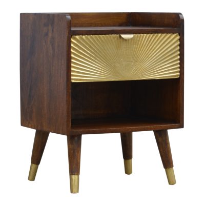 Alternative view of Manila Gold One Drawer Nightstand