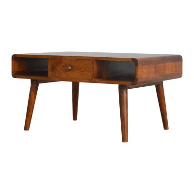 Alternative view of Curved Chestnut Coffee Table