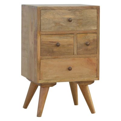 Alternative view of Nordic Style 4 Drawer Multi Nightstand