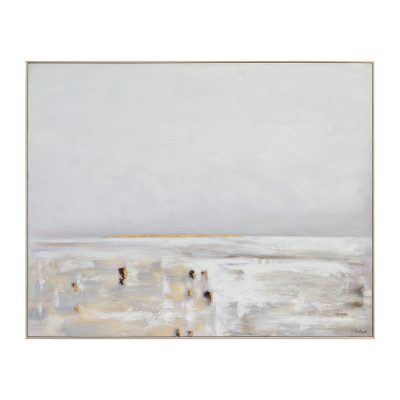 Lynx 50" Wide Canvas Art, Grey