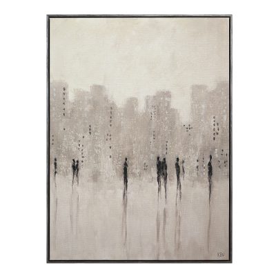 Storia 40" H x 30" W Canvas Art, Beige