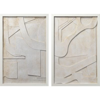 Pathfinder 20" Wide Wall Art, Off-white