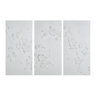 Beaudelaire 20" Wide Wall Decor, Matte White