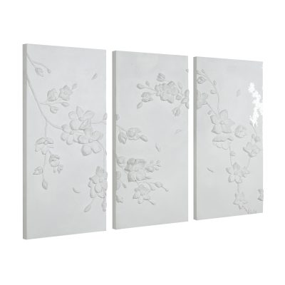 Alternative view of Beaudelaire 20" Wide Wall Decor, Matte White