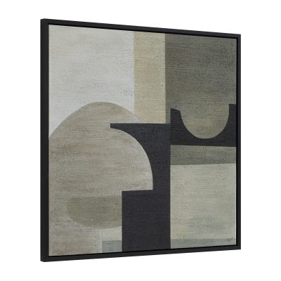 Alternative view of Gladiolus 40" Wide Canvas Art, Green, Black