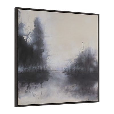 Alternative view of Spencer 40" H x 40" W Canvas Art, White