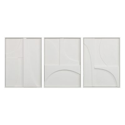 Marsh 18" Wide Wall Decor, Matte White