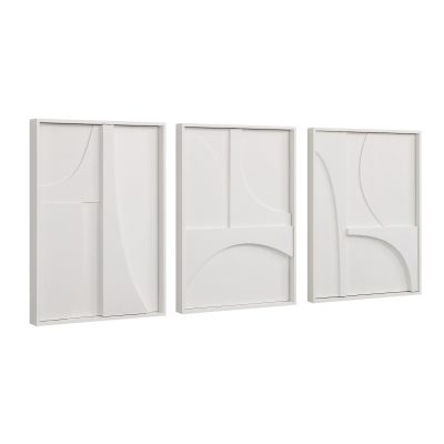 Alternative view of Marsh 18" Wide Wall Decor, Matte White