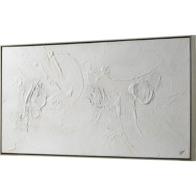 Alternative view of Yanno 30" Wide Canvas Art, Silver