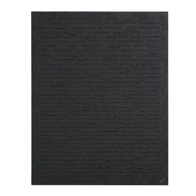 Kinetic 50" H x 40" W Canvas Art, Black