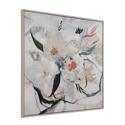 Alternative view of Daye 50" Wide Canvas Art with Wood Frame, Cream