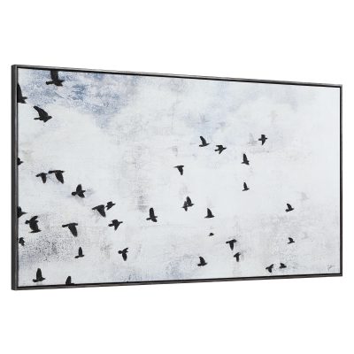 Alternative view of Paz 30" H x 55" W Canvas Art, Blue