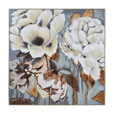 Fleurimont 45" Wide Canvas Art, Beige