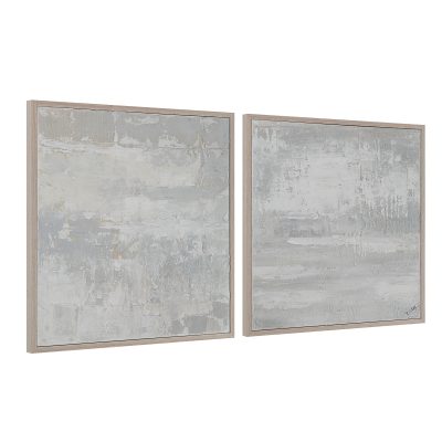 Alternative view of Heleni 30" Wide Canvas Art with Wood Frame, Cream
