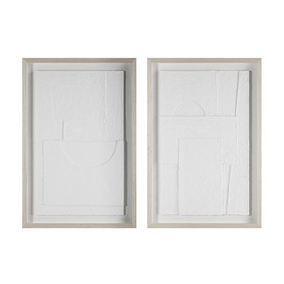 Linen 24.0" Wide Wall Decor, Printed Artwork (2 Piece Set)