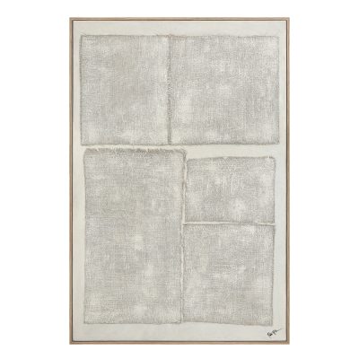 Picardy 60.3" Wide Wall Art with Wood Frame, Oak