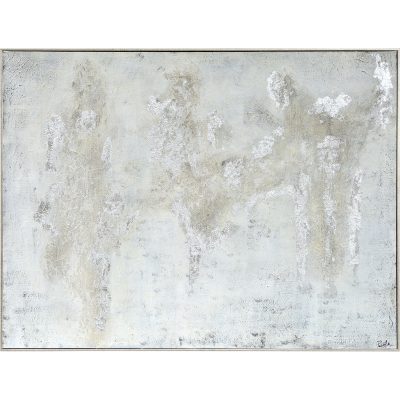 Devonshire 36" Wide Canvas Art, Silver