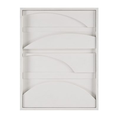 Cadieux 30" Wide Wall Decor, Matte White