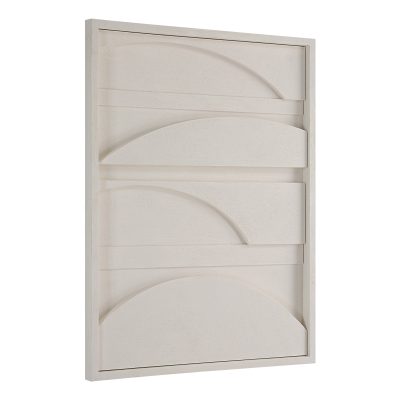 Alternative view of Cadieux 30" Wide Wall Decor, Matte White