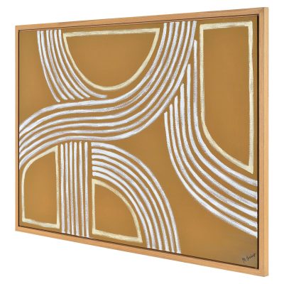 Alternative view of Milestone 60" Wide Canvas Art, Beige