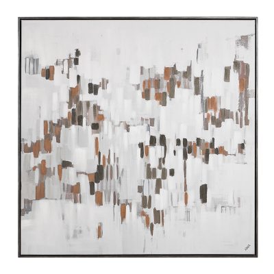 Malva 40" H x 40" W Canvas Art, Beige