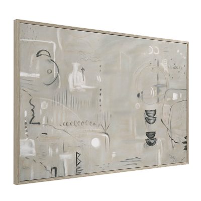 Alternative view of Kore 60" Wide Canvas Art, Grey